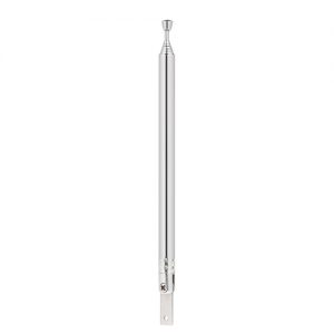 Telescopic FM Radio Antenna 7 Sections Chromium-plating Copper Antenna 360