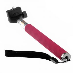 Telescopic Handheld Monopod with Tripod Mount Adapter for Sport Camera Gopro HD Hero 1 2 3 3+ 4 Rose