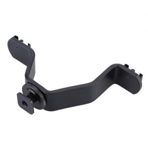 Triple Hot Shoe V Mount Bracket for Video Lights Microphones or Monitors on Cameras and Camcorders