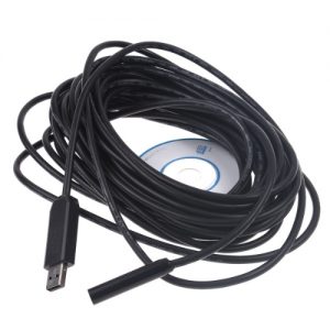 USB Endoscope 300000 pixels CMOS camera built-in LED light flexible camera waterproof with 10mm diameter