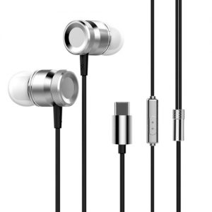 USB Type-c In-Ear Wired Metal Earphone Headset Type C Earphone Earbuds In-line Control w/ Mic for Xiaomi 6 Note 3 MIX 2 Letv LeEco Le 2 3 Smartisan Pro Pro 2 Gold