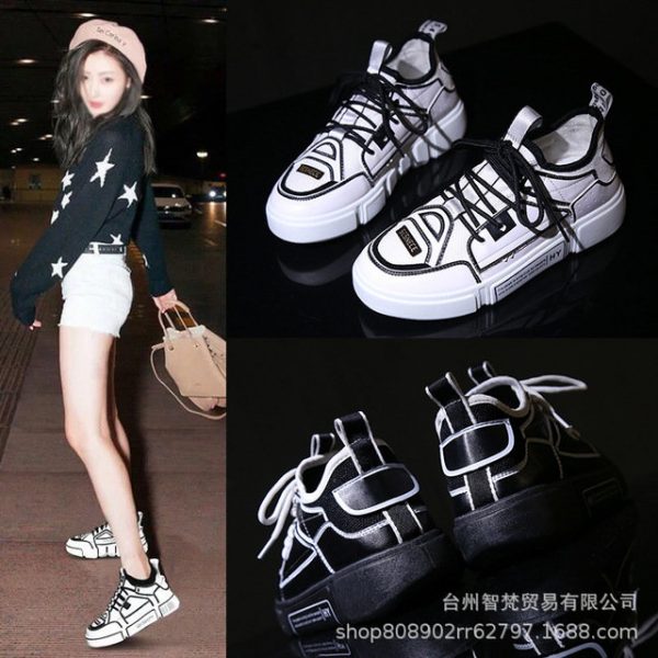 Ugly Shoes Female Super Net Red Shoes Female New Old Sneakers Female Ulzzang Original