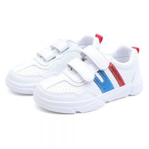 Unisex Kids Colorful Breathable Hook Loop Flat Casual Shoes