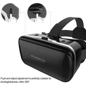 VR SHINECON G-04 Virtual Reality Glasses 3D VR Box Glasses Headset for Android iOS Windows Smart Phones with 3.5-6.0 Inches