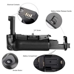 Vertical Battery Grip Holder for Canon EOS 800D/ Rebel T7i/ 77D DSLR Camera Work with One or Two LP-E 17 Battery