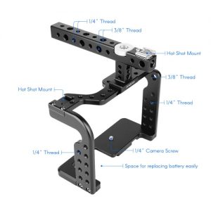 Video Camera Cage Stabilizer Aluminum Alloy for Panasonic GH5/GH4 DSLR to Mount Mic Monitor LED Light Film Making Accessories