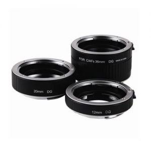 Viltrox DG-G Auto Focus AF TTL Extension Tube Ring 12mm 20mm 36mm Set Metal Mount with Covers for Canon EF EF-S 35mm Lens DSLR Camera