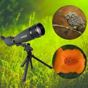 Visionking 30-90X90 Angled Waterproof Spotting Scope Outdoor Hiking Bird Watching Portable HD Monocular Telescope with Tripod