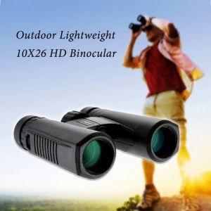 Visionking Compact 10X26 HD Bak4 Roof Prism Optics Binocular Outdoor Camping Hunting Hiking Binocular Scope Military Telescope