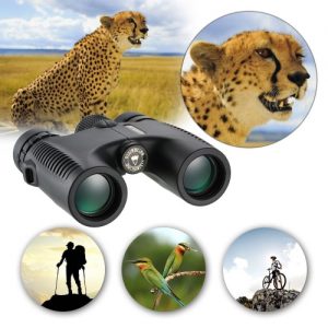 Visionking HD 10X26 Waterproof Compact Binocular BaK4 Roof Prism Wide Angle Powerful Zoom Binoculars Outdoor Portable Lightweight Birdwatching Hunting Telescope