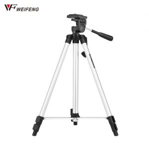 WEIFENG WT-330A Lightweight Portable Photography Tripod Aluminum Alloy Max. Load 3kg with 1/4" Screw Quick Release Plate for Nikon Canon Sony DSLR Cameras Camcorders