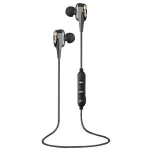 WY-S10 Wireless Bluetooth 4.2 Headphones Double Moving Coil In-ear Stereo Music Headset Sport Earphone Hands-free w/ Microphone Line Control