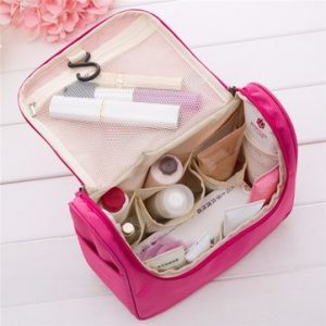 Waterproof Nylon Multifunctional Travel Wash Bag Cosmetic Bag Hang Cases Makeup Storage Bag