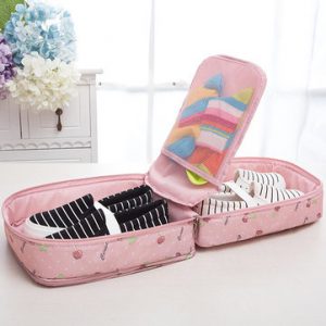 Waterproof Nylon Print Shoes Storage Bags