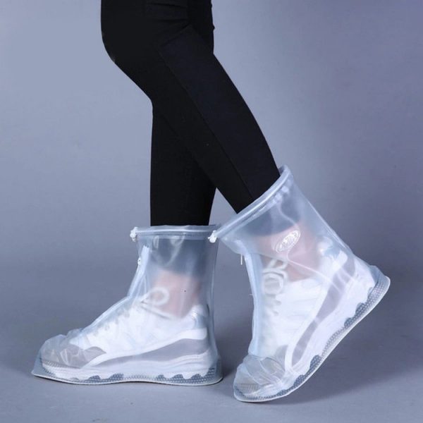 Waterproof Protector Shoes Boot Cover Unisex Zipper Rain Shoe Covers Anti-Slip Rain Shoes