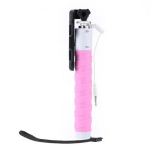 Wired Cable Extendable Foldable Remote Shutter Selfie Self-timer Monopod Stick for iPhone Samsung Sony IOS 5.0 Android 4.2 Smartphones with Back Scratcher