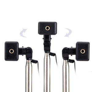 Wired Cable Remote Shooting Control Shutter Telescoping Extending Pole Selfie Monopod Stick Holder 180