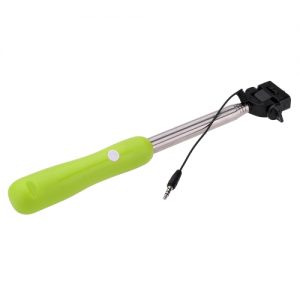 Wired Cable Remote Shooting Control Shutter Telescoping Extending Pole Selfie Monopod Stick Holder 180