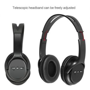 Wireless BT Headphone Over-ear Earphone Hands-free with Mic for iPhone 7 Plus Samsung Galaxy other BT-enabled Devices