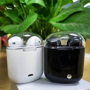 Wireless Earphone BT Earbud Anti-noise Stereo Headset with Portable Crystal Charging Box