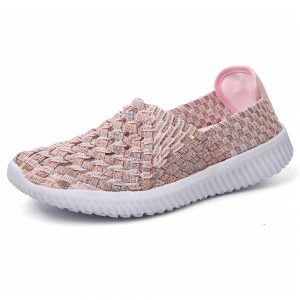 Women Breathable Knitted Sport Running Athletic Casual Shoes