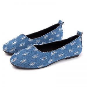 Women Canvas Shallow mouth Flat Shoes