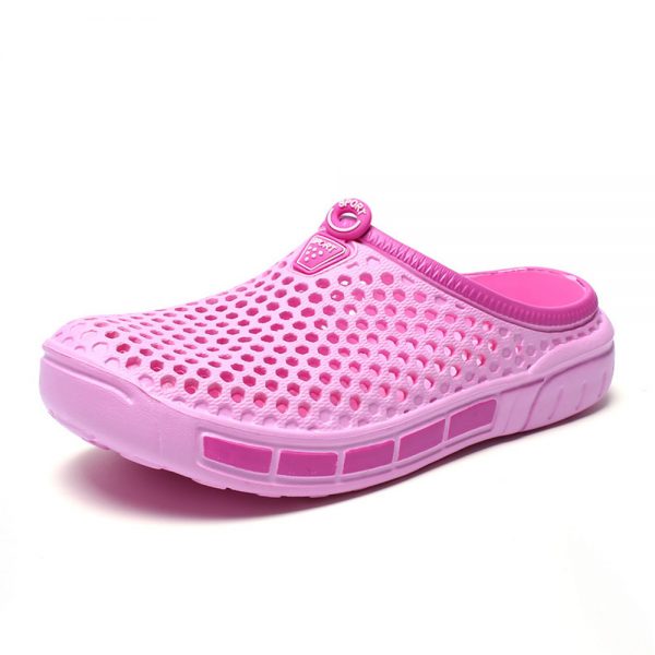 Women Casual Breathable Mesh Beach Shoes Hollow Closed Toe Slippers