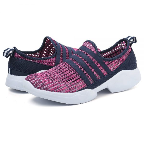 Women Casual Outdoor Breathable Mesh Hollow Slip On Shoes