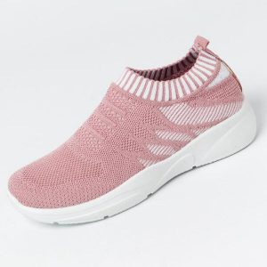 Women Casual Shoes Breathable Mesh Slip On Sneakers