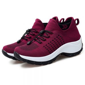 Women Casual Sports Running Breathable Air Mesh Lace Up Shoes