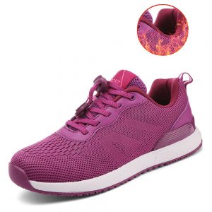 Women Casual Walking Mesh Elastic Band Warm Sports Shoes