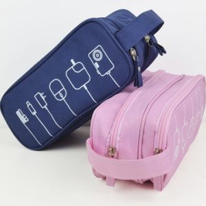 Women Graffiti Toiletry Bag Cosmetic Bag Travel Must-have High-end Digital Usb Cable Storage Bag