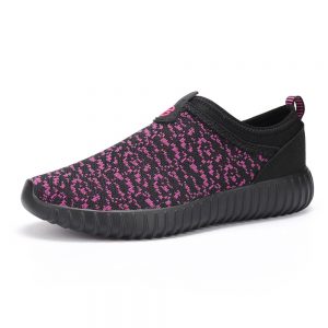 Women Light Mesh Walking Slip On Casual Flat Shoes