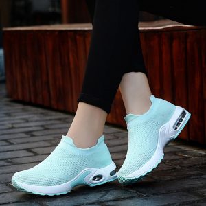 Women Light Mesh Walking Sock Shoes Slip On Sneakers