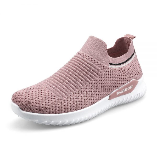 Women Mesh Breathable Slip On Athletic Running Casual Sport Shoes