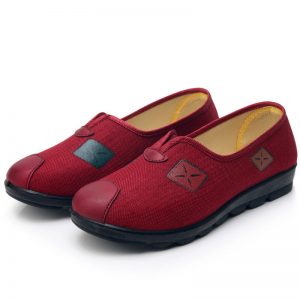 Women Mother Shoes Cloth Light Non Slip Flats