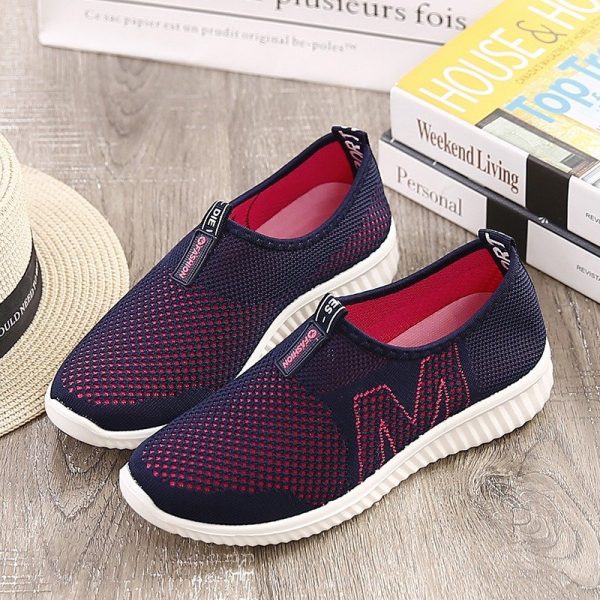 Women Sports Comfy Mesh Casual Shoes Slip On Sneakers