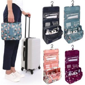 Women Travel Cosmetic Makeup Storage Hanging Organizer Bag Case