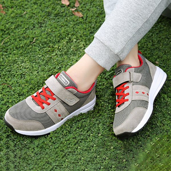 Women Walking Soft Splicing Mesh Hook Loop Shoes