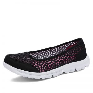 WomenMesh Lace Breathable Shallow Mouth Shoes