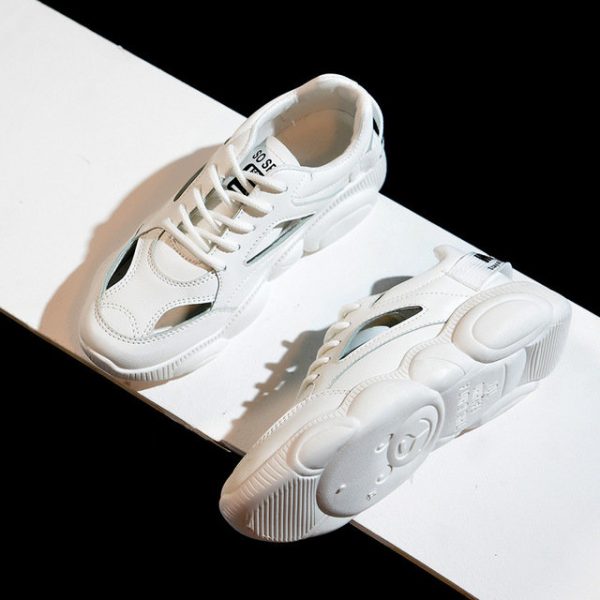 Women's Shoes Tide Breathable Hollow Bear Shoes Women's Thick Bottom Harajuku Sports Shoes Women