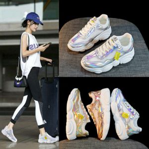 Xm15 Sports Shoes Women's Wild New Season Mesh Openwork Breathable Old Shoes Running Shoes Tide Shoes