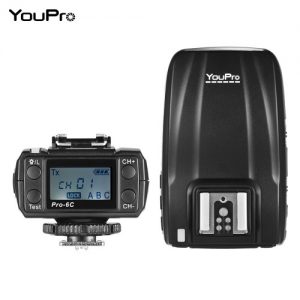 YouPro Pro-6C 2.4G Wireless E-TTL 1/8000S HSS Flash Trigger for Canon EOS Rebel DSLR Camera