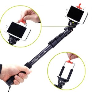 Yunteng C-188 Extendable Handheld Tripod Monopod Adapter Self Held with Phone Clip for iPhone 5S 6 Samsung Huawei Lenovo Nokia Sony BlackBerry Phone DSLR Camera Gopro 1 2 3 3+ 4