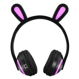 ZW-19 Wireless Bluetooth Glowing Bunny Ear Headset with Mic