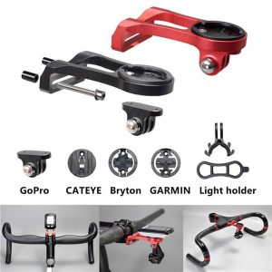 a set practical bicycle computer extension handle garmin bike mount/holder/extensor bracket for garmin edge gps durable