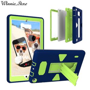 armor shockproof case for amazon kindle fire hd8 hd7 2017 3in1 silicon+pc robot heavy duty hard cover full body protection