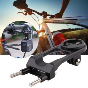 bicycle computer mount holder headlight clamp bike handlebar extension bracket adapter for garmin edge gps for hero #2s11