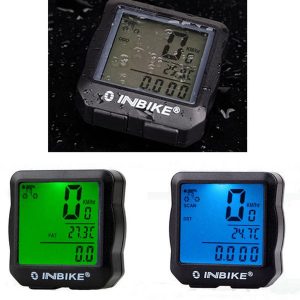 bicycle computer wireless bike computer speedometer digital odometer satch thermometer lcd backlight rainproof black