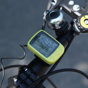 bicycle speedometer wireless computer sach water proof odometer lcd screen backlight auto clear sunding sd-563c